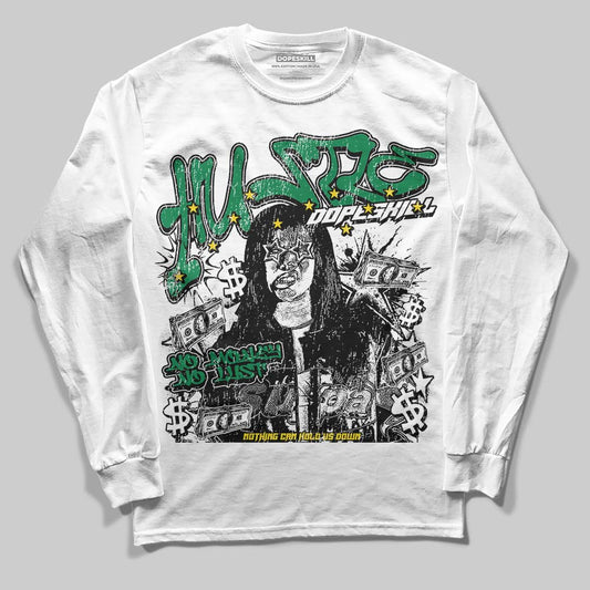 Green Collection DopeSkill Long Sleeve T-Shirt No Money No Lust Graphic