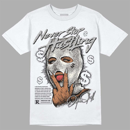 Off Noir 3s DopeSkill T-Shirt Never Stop Hustling Graphic