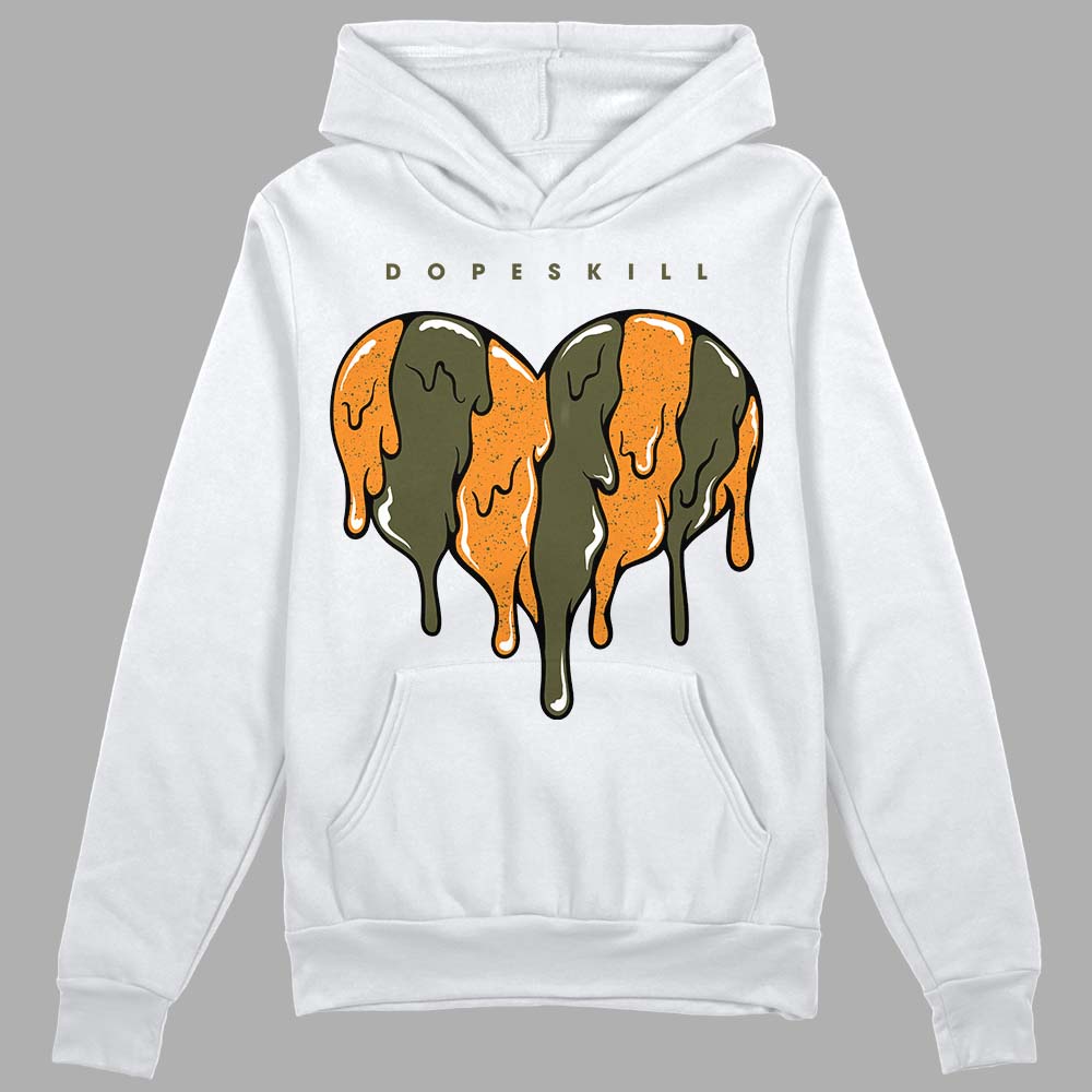 Olive 5s DopeSkill Hoodie Sweatshirt Slime Drip Heart Graphic