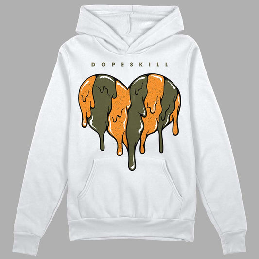Olive 5s DopeSkill Hoodie Sweatshirt Slime Drip Heart Graphic