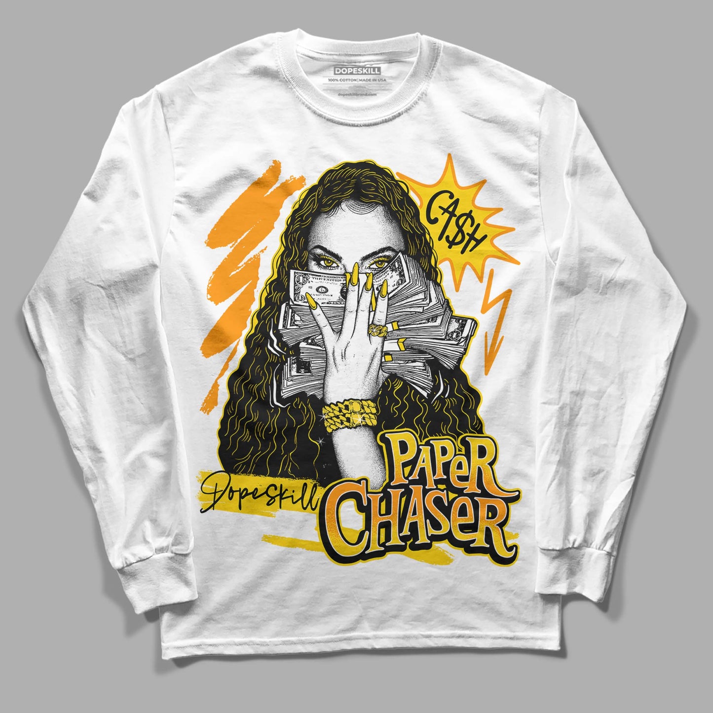 Yellow Ochre 6s DopeSkill Long Sleeve T-Shirt NPC Graphic