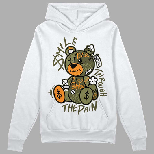 Olive 5s DopeSkill Hoodie Sweatshirt Smile Through The Pain Graphic