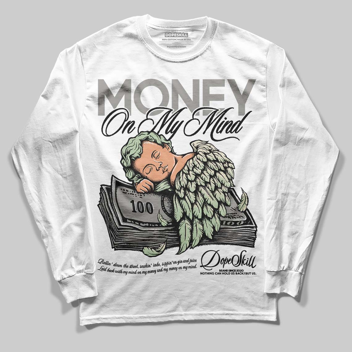 Seafoam 4s 2025 DopeSkill Long Sleeve T-Shirt MOMM Graphic