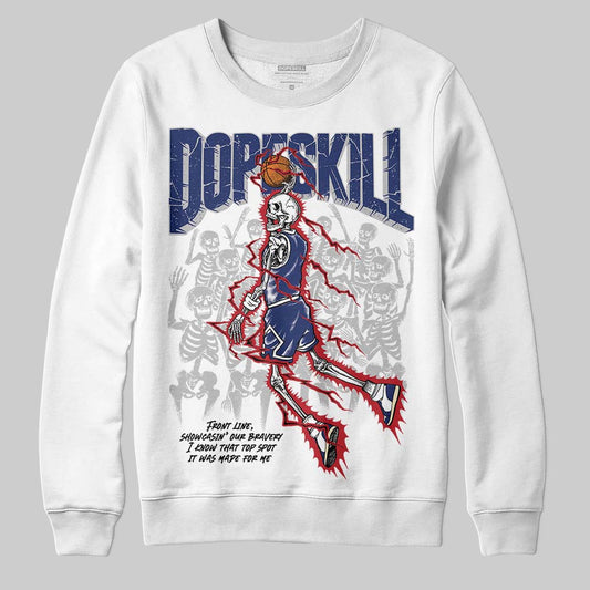 Rare Air Deep Royal Blue 1s DopeSkill Sweatshirt Thunder Dunk Graphic