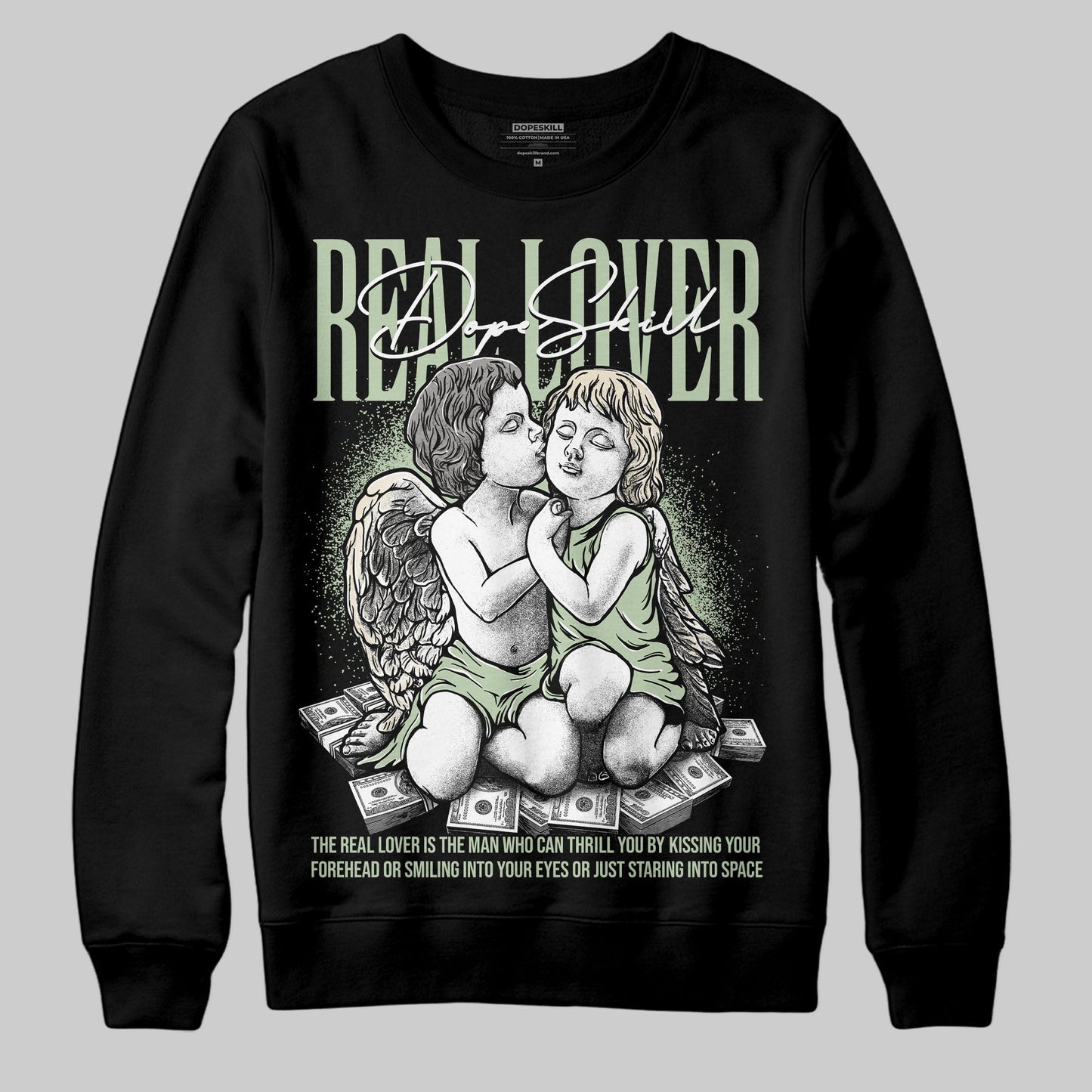 Seafoam 4s 2025 DopeSkill Sweatshirt Real Lover Graphic