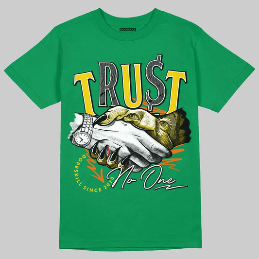 Green Collection DopeSkill Green T-shirt Trust No One Graphic
