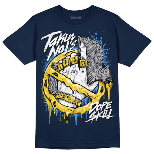 Michigan Dunks DopeSkill Midnight Navy T-Shirt Takin No L's Graphic