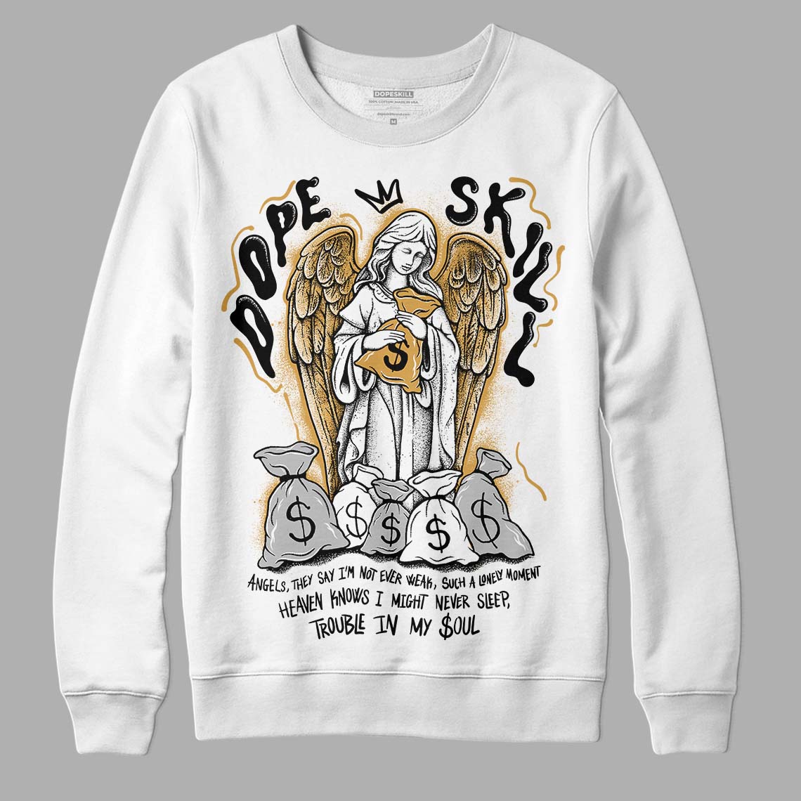 Gratitude 11s DopeSkill Sweatshirt Angels Graphic