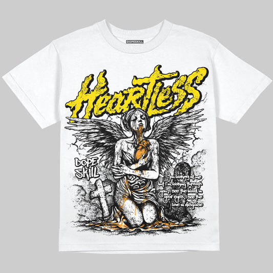 Yellow Ochre 6s DopeSkill Oversize Print T-Shirt Heartless Graphic