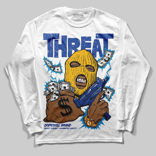 Royal Blue Collection DopeSkill Long Sleeve T-Shirt Under Threat Graphic