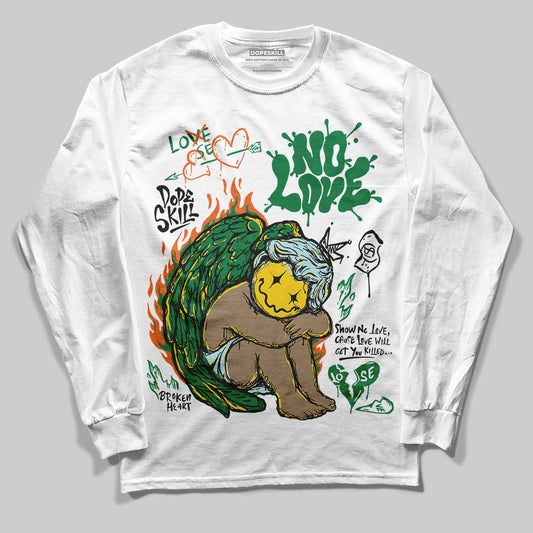 Green Collection DopeSkill Long Sleeve T-Shirt No Love Graphic