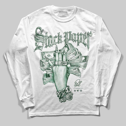 Green Collection DopeSkill Long Sleeve T-Shirt Stack Paper Graphic