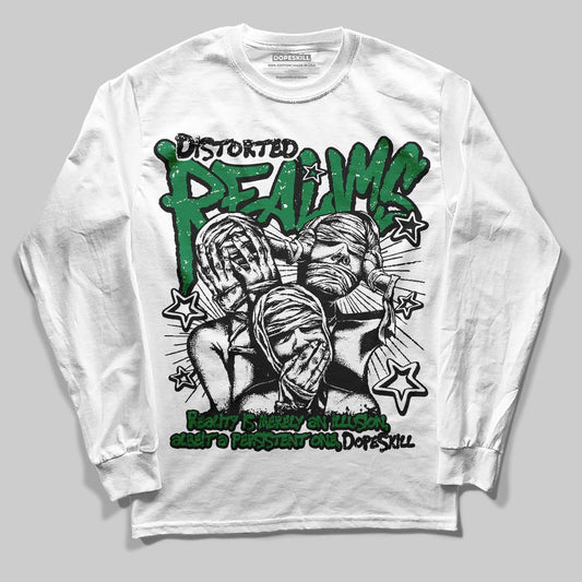 Green Collection DopeSkill Long Sleeve T-Shirt Distorted Realms Graphic