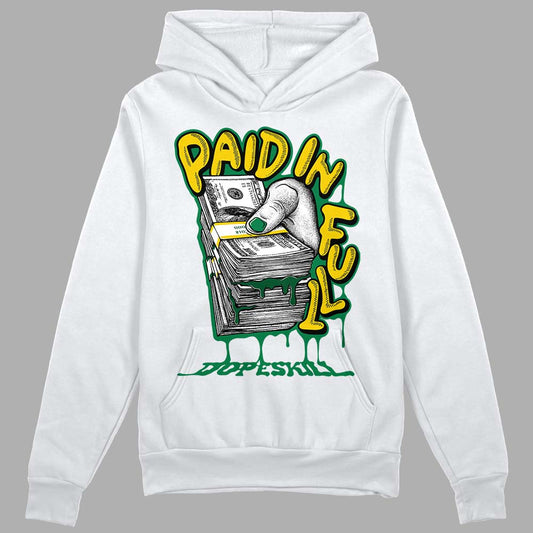 Green Collection DopeSkill Hoodie Sweatshirt Paid In Full Graphic