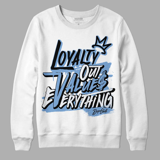 University Blue 5s DopeSkill Sweatshirt LOVE Graphic