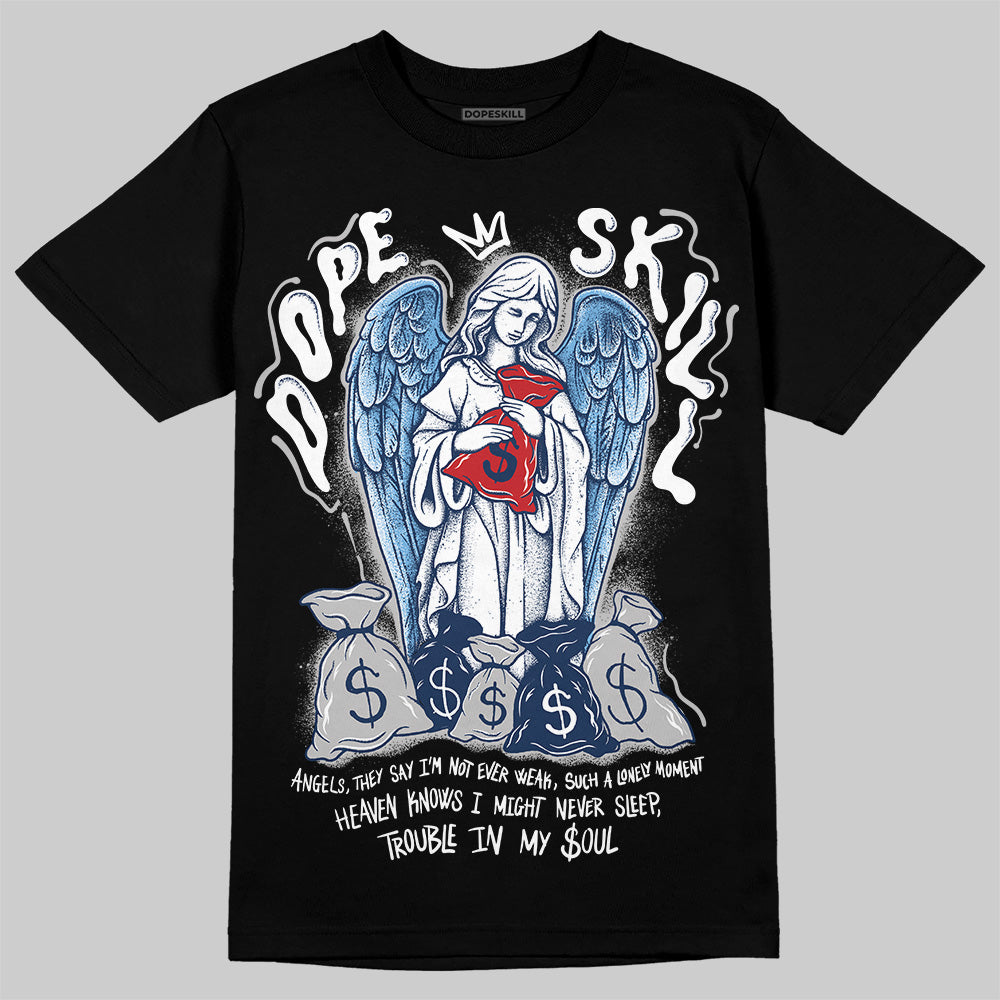 Summit White Navy 4s DopeSkill T-Shirt Angels Graphic