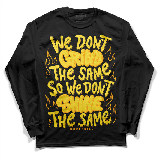 Yellow Snakeskin 11s DopeSkill Long Sleeve T-Shirt Grind Shine Graphic