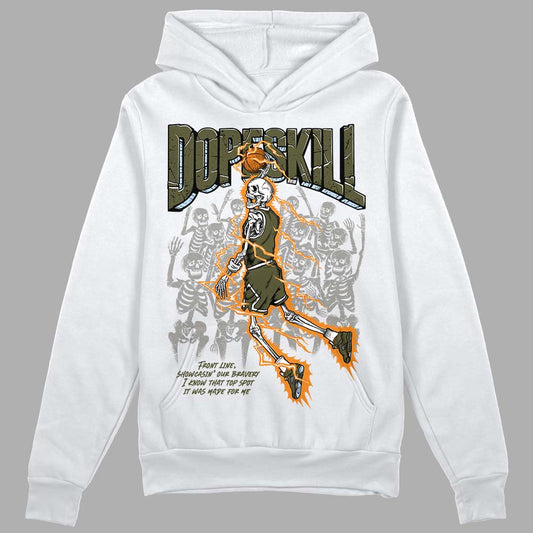 Olive 5s DopeSkill Hoodie Sweatshirt Thunder Dunk Graphic