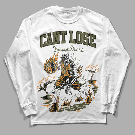 Olive 5s DopeSkill Long Sleeve T-Shirt Cant Lose Graphic