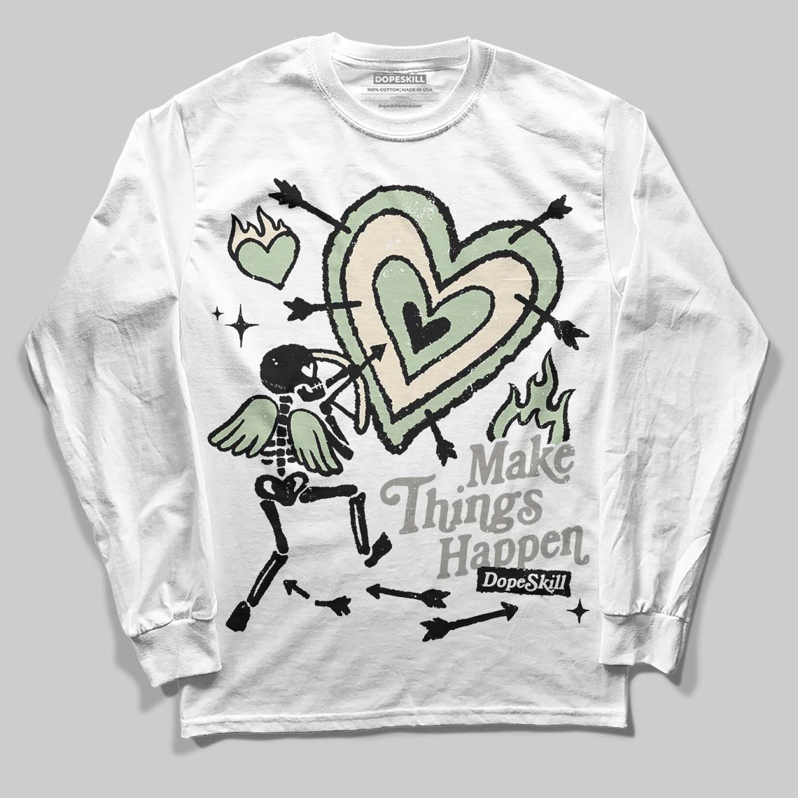 Seafoam 4s 2025 DopeSkill Long Sleeve T-Shirt Make Things Happen Graphic