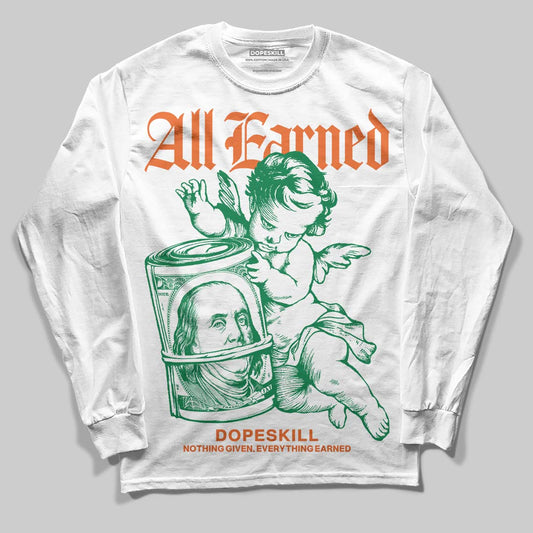 Green Collection DopeSkill Long Sleeve T-Shirt All Earned Graphic