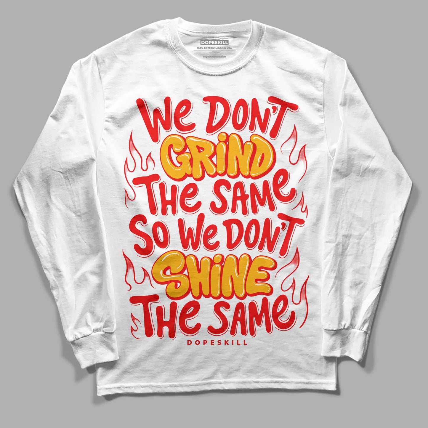 Red Collection DopeSkill Long Sleeve T-Shirt Grind Shine Graphic
