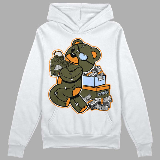 Olive 5s DopeSkill Hoodie Sweatshirt Bear Steals Sneaker Graphic