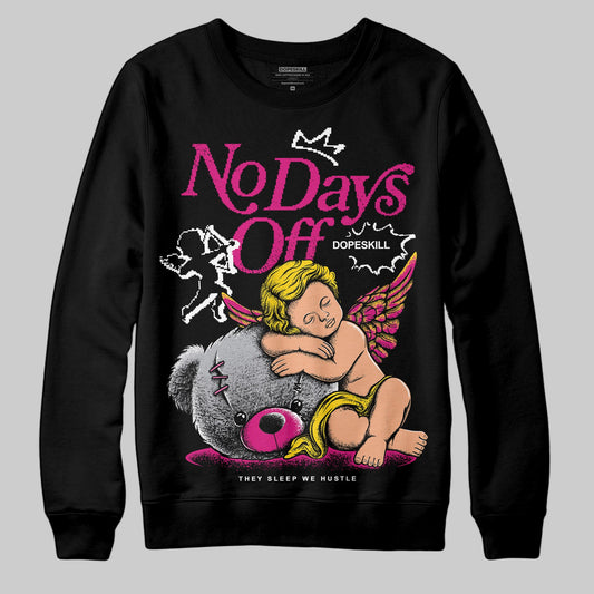 Rick RO Pink Leather Sneakers DopeSkill Sweatshirt New No Days Off Graphic