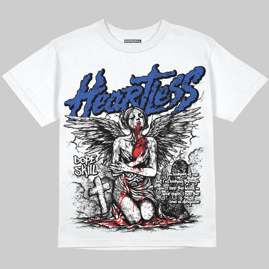 Royal Blue Collection DopeSkill Oversize Print T-Shirt Heartless Graphic