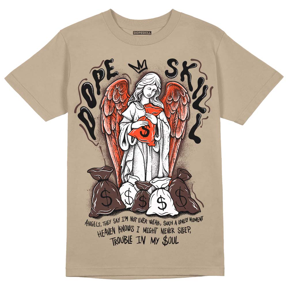 Latte 1s DopeSkill Medium Brown T-shirt Angels Graphic