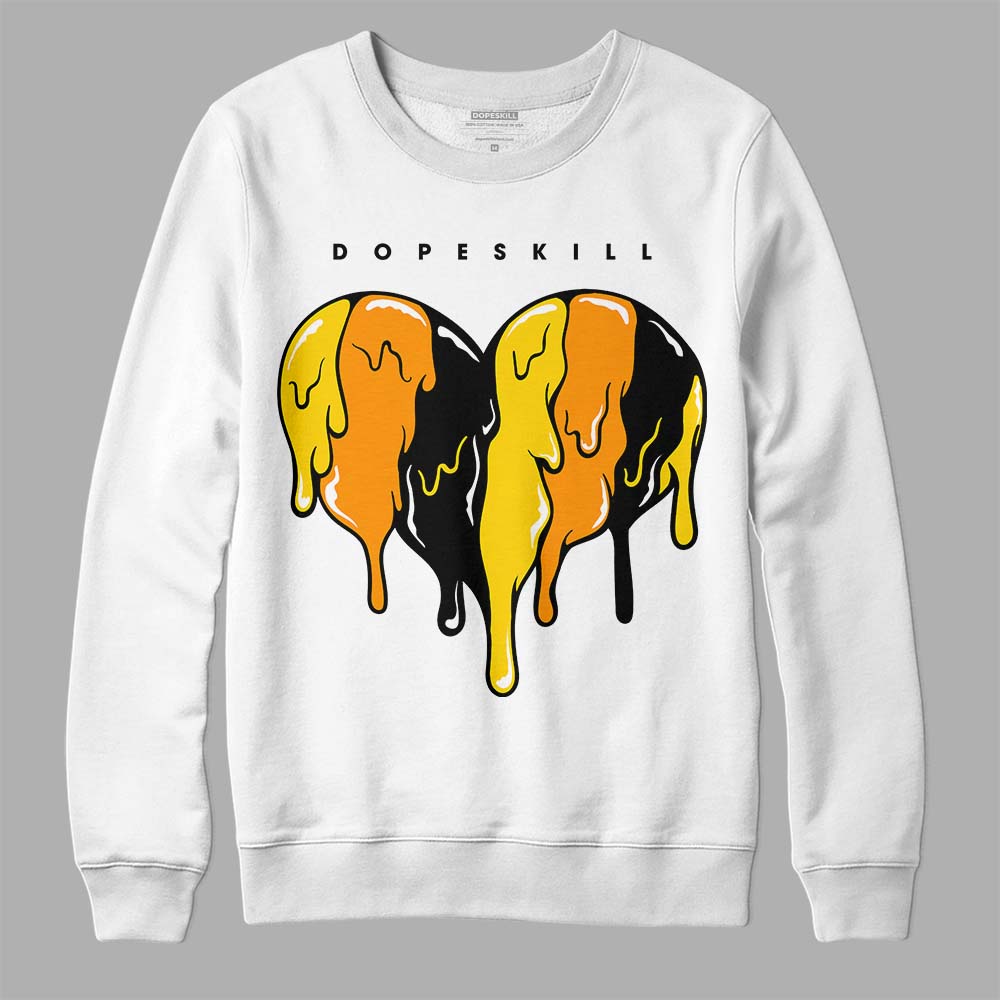 Yellow Ochre 6s DopeSkill Sweatshirt Slime Drip Heart Graphic