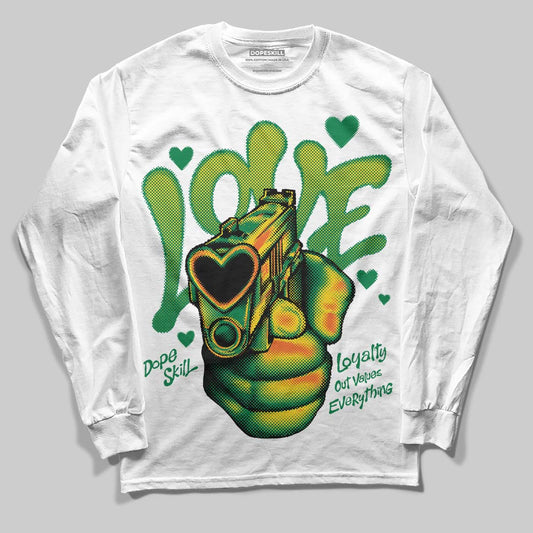 Green Collection DopeSkill Long Sleeve T-Shirt Love Shot Graphic