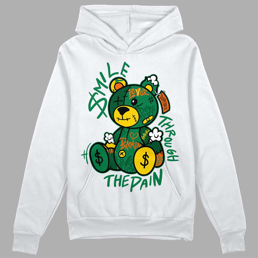 Green Collection DopeSkill Hoodie Sweatshirt Smile Through The Pain Graphic