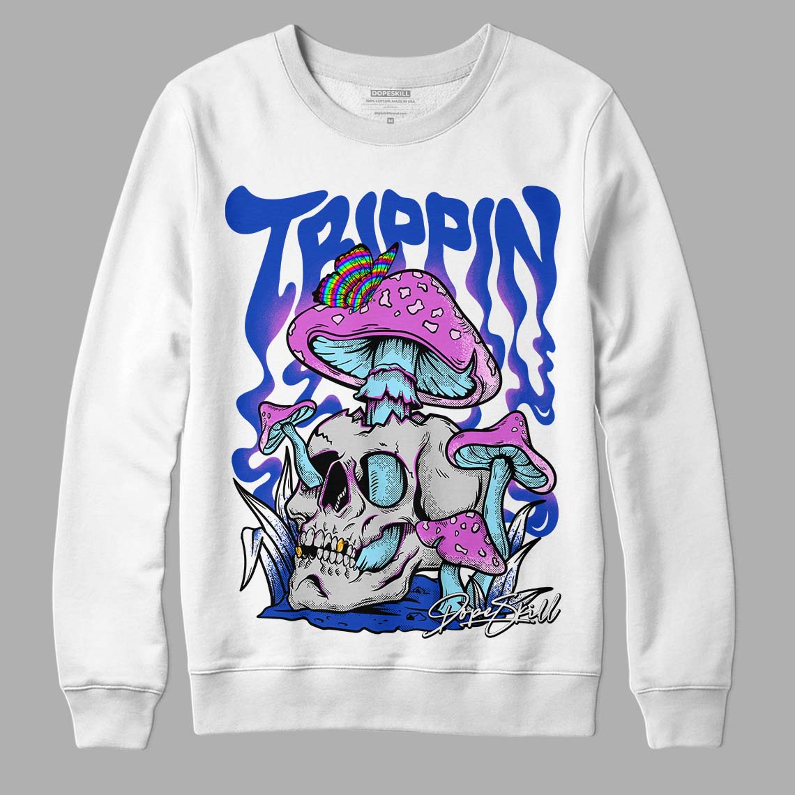 Hyper Royal 12s DopeSkill Sweatshirt Trippin Graphic