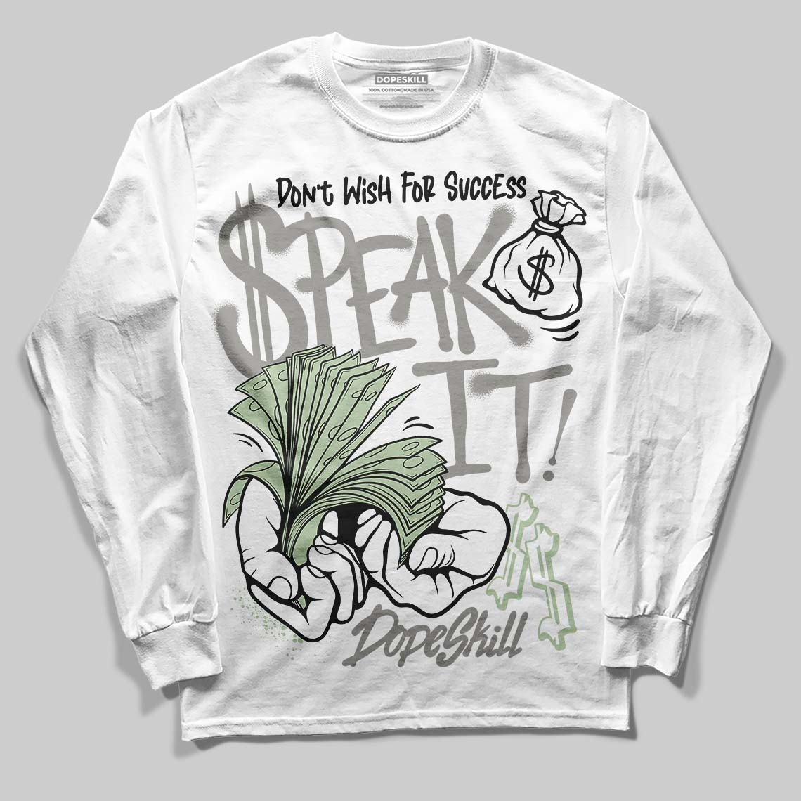 Seafoam 4s 2025 DopeSkill Long Sleeve T-Shirt Speak It Graphic