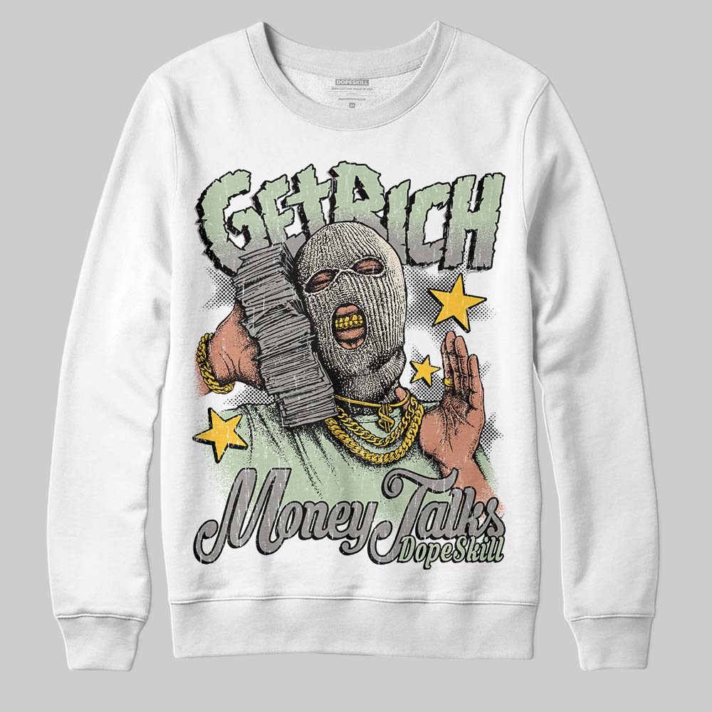 Seafoam 4s 2025 DopeSkill Sweatshirt Get Rich Graphic