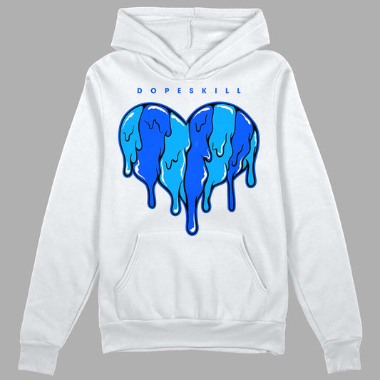 Royal Blue Collection DopeSkill Hoodie Sweatshirt Slime Drip Heart Graphic
