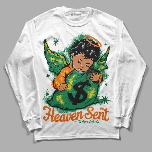 Green Collection DopeSkill Long Sleeve T-Shirt Heaven Sent Graphic