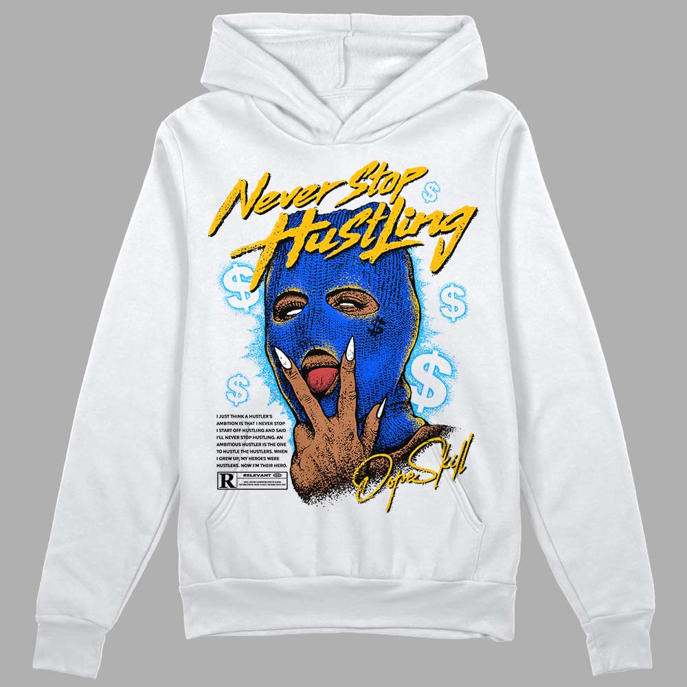 Royal Blue Collection DopeSkill Hoodie Sweatshirt Never Stop Hustling Graphic