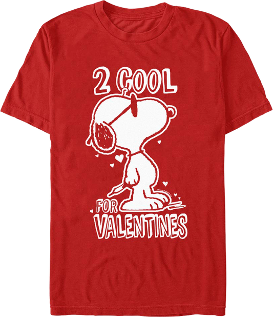 2 Cool For Valentines Peanuts T-Shirt