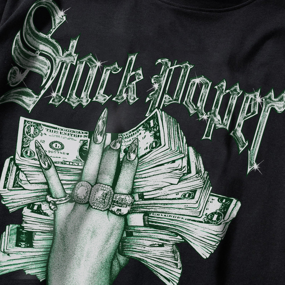 Stack Paper Green Graphic DopeSkill Premium T-Shirt