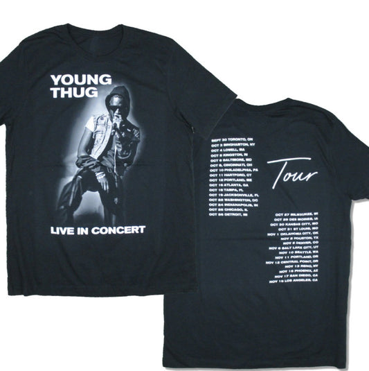 Young Thug B&W Concert Tour ON-CA T-shirt, Young Thug Live In Concert Shirt, Young Thug Tour Shirt