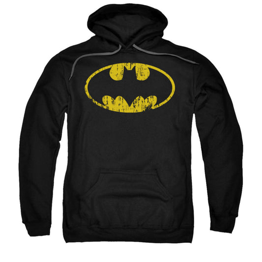 Classic Logo Distressed Hooded Sweatshirt