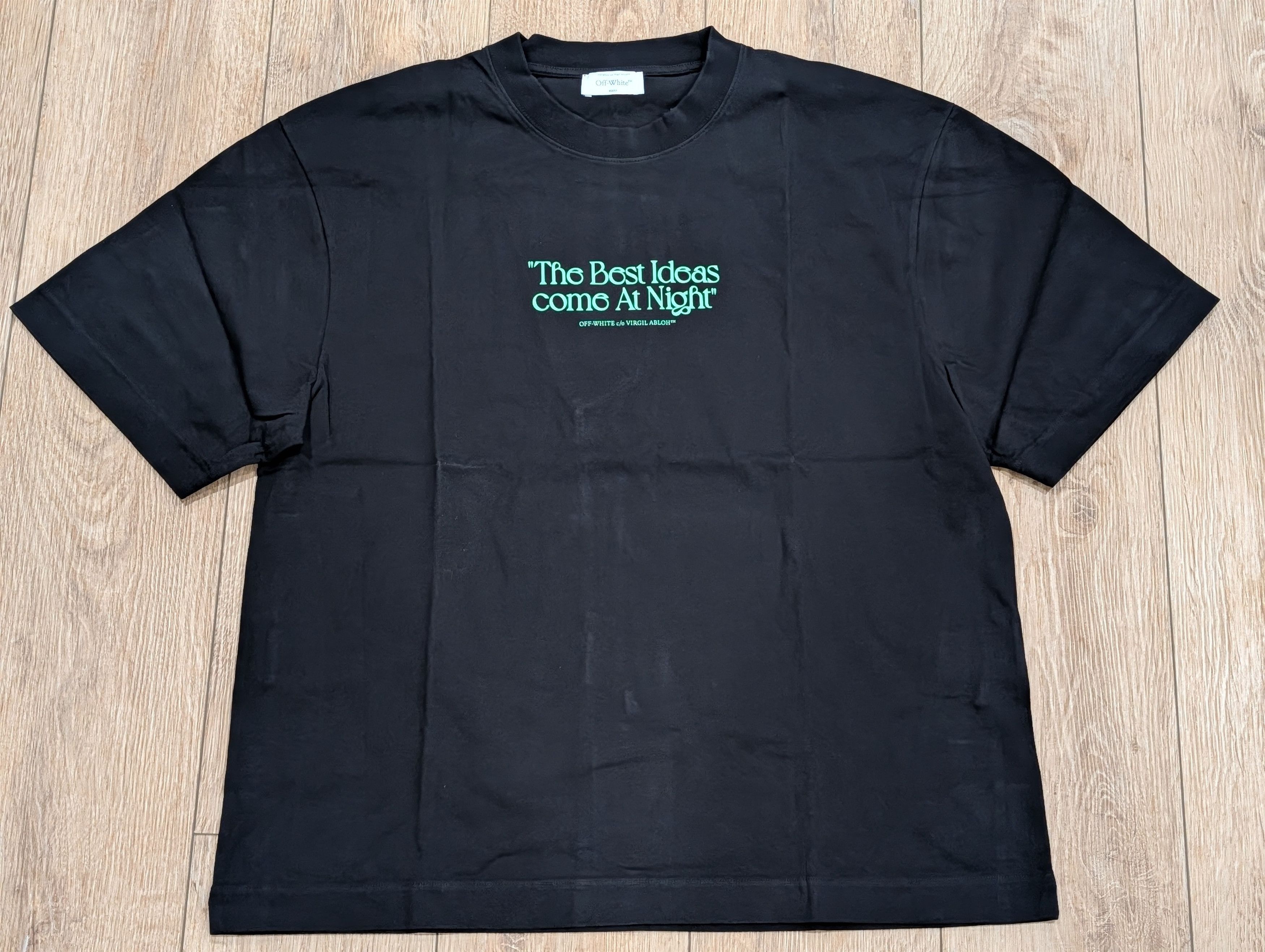 White Off White Best Ideas Cotton Crewneck T Shirt Black Large