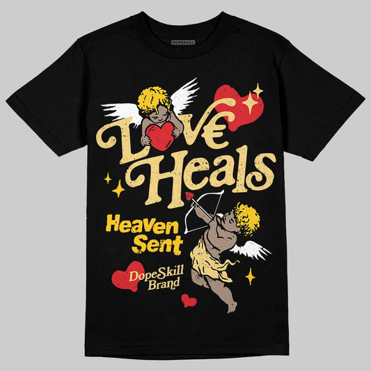 Quai 54 x Tour Yellow Black 1s DopeSkill T-Shirt New Love Heals Graphic