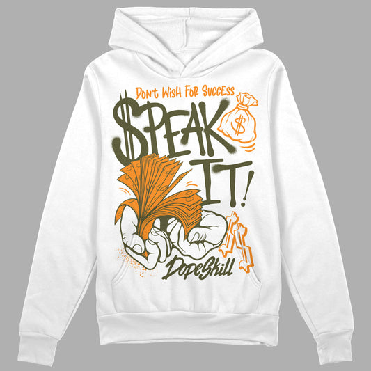 Olive 5s DopeSkill Hoodie Sweatshirt Speak It Graphic