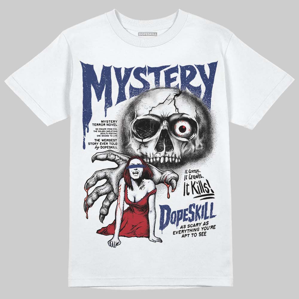 Rare Air Deep Royal Blue 1s DopeSkill T-Shirt Mystery Ghostly Grasp Graphic