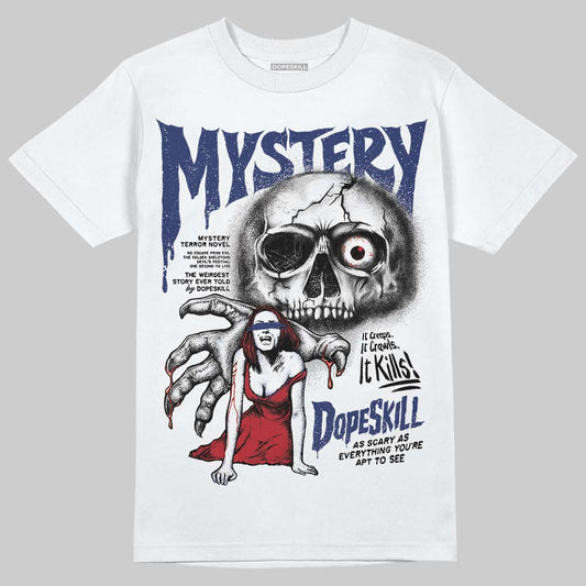 Rare Air Deep Royal Blue 1s DopeSkill T-Shirt Mystery Ghostly Grasp Graphic