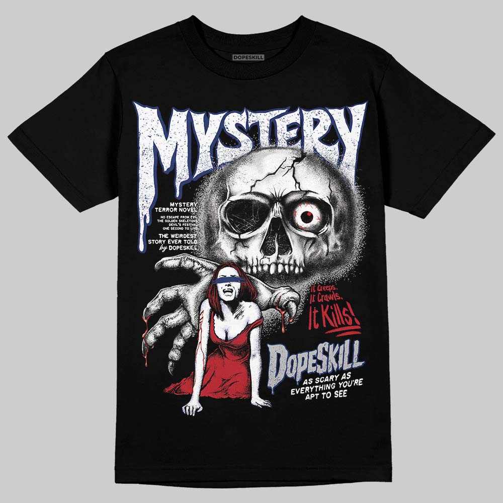 Rare Air Deep Royal Blue 1s DopeSkill T-Shirt Mystery Ghostly Grasp Graphic