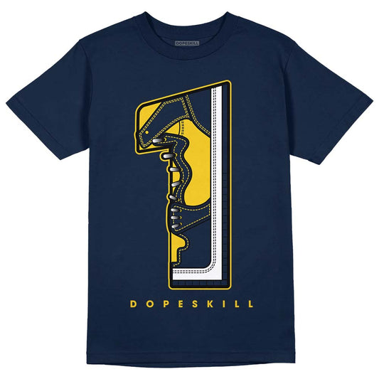 Michigan Dunks DopeSkill Midnight Navy T-Shirt No.1 Graphic